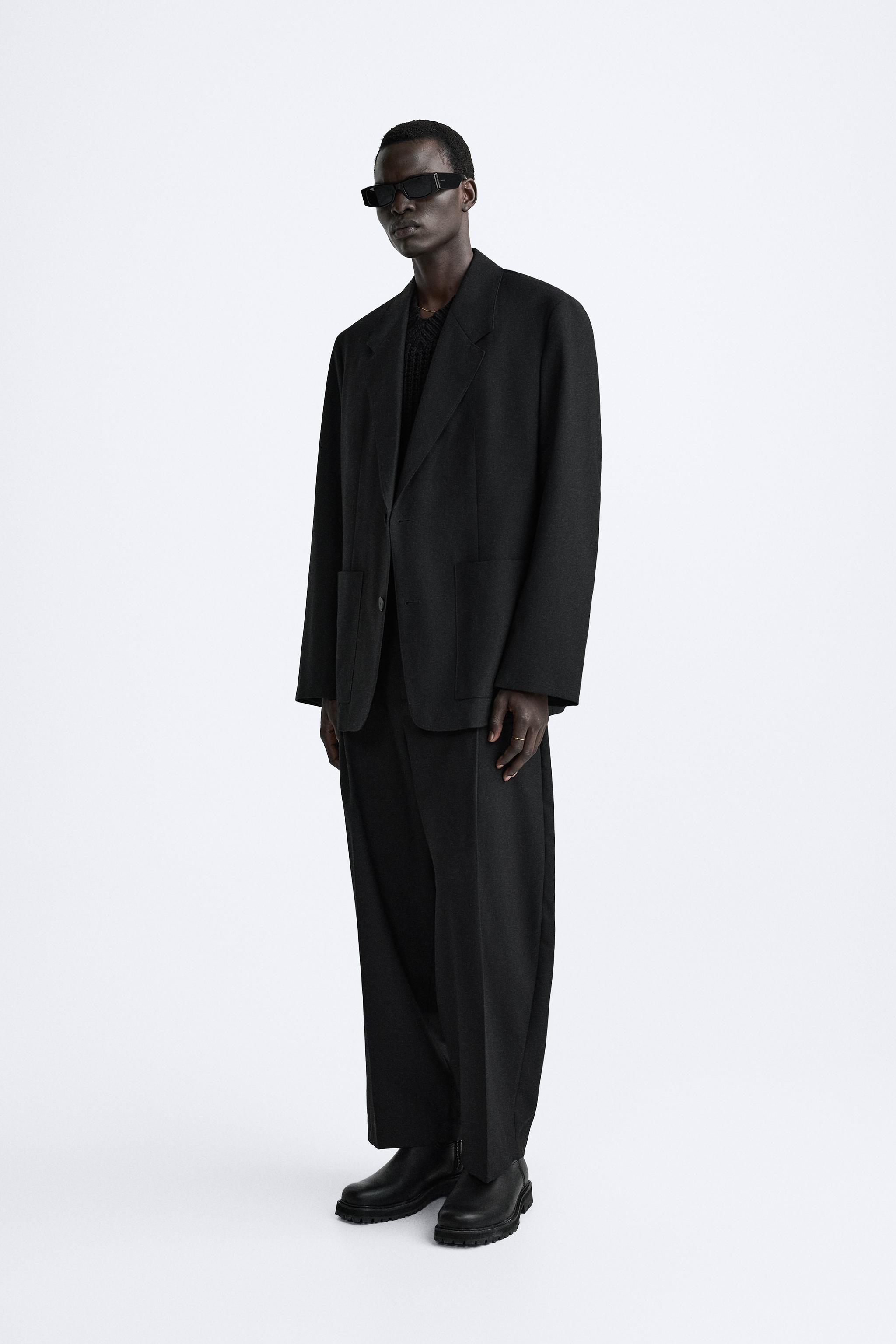 PLEATED TROUSERS - X STUDIO NICHOLSON - Black | ZARA United Kingdom