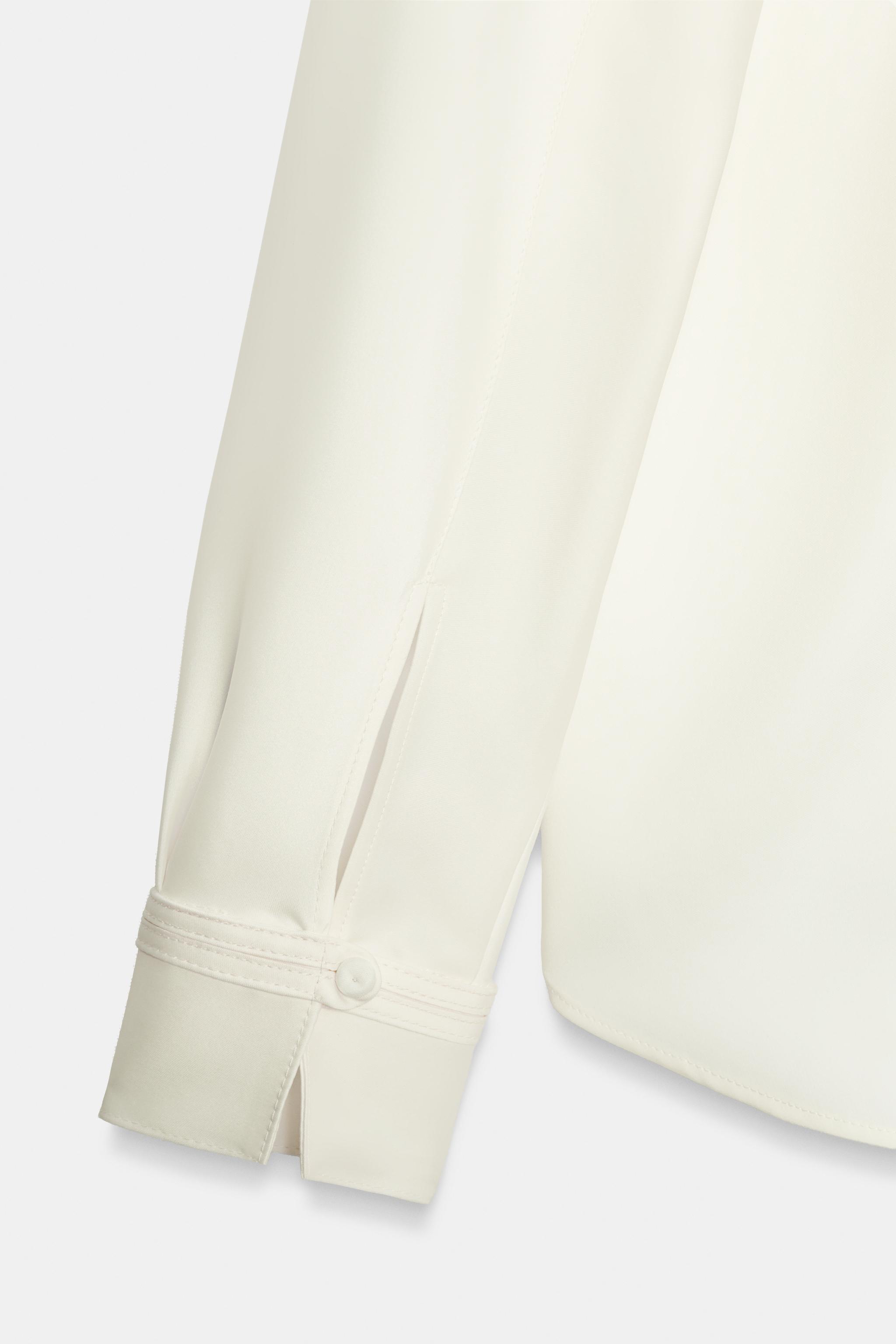 Zara FLUID COVERED-BUTTON SHIRT — фото 7