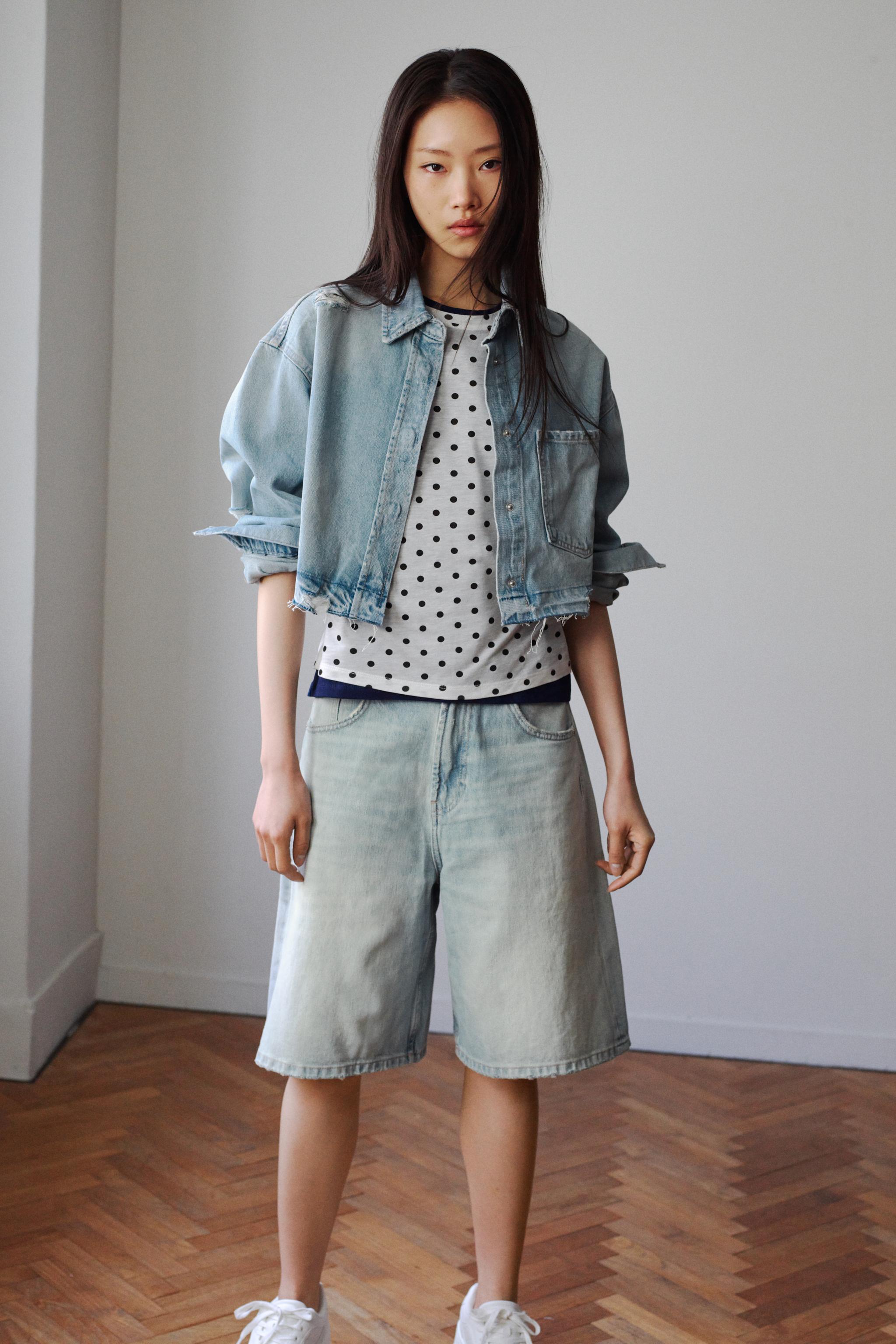 レディースブルーショートパンツ | ZARA 日本