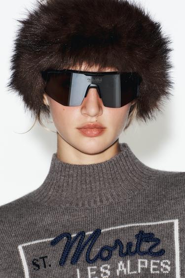 90% WOOL SKI COLLECTION JUMPER - Mink by Zara