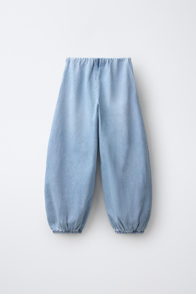 JEANS GLOBO FLUIDOS CON BAJO ELÁSTICO 3