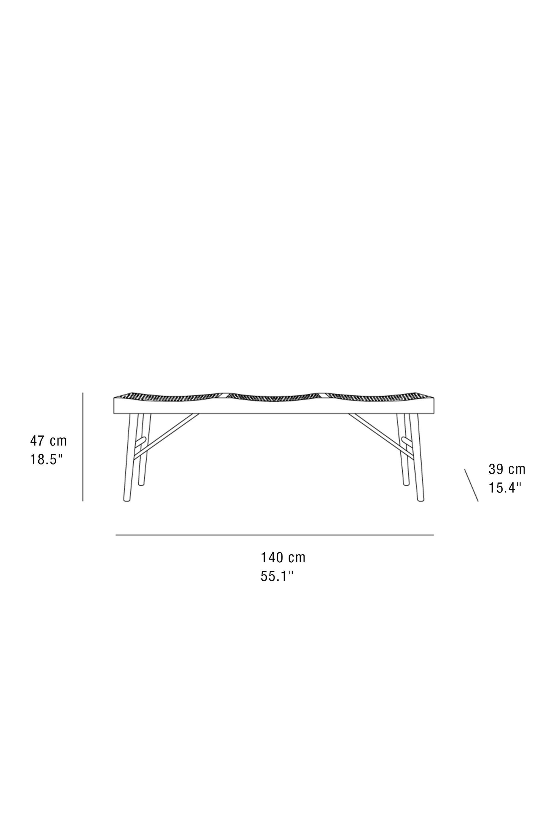 Stylish Wood and Rattan Bench for Home Decor