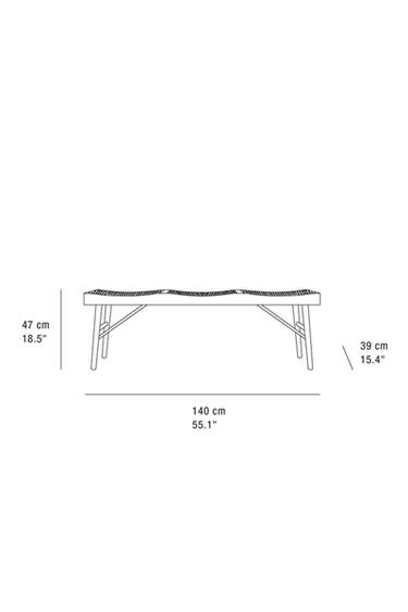 BANC BOIS ET ROTIN - Marron de Zara - Image 7