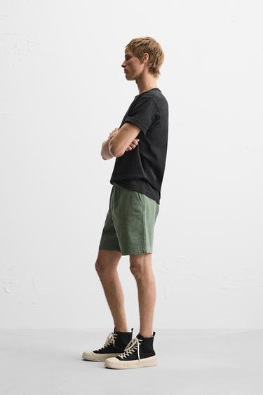 BERMUDA RELAXED FIT - Vert de Zara - Image 3