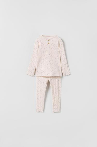 BABY/ PIJAMA ROMÁNTICO FLORES - Rosa de Zara - Imagen 0