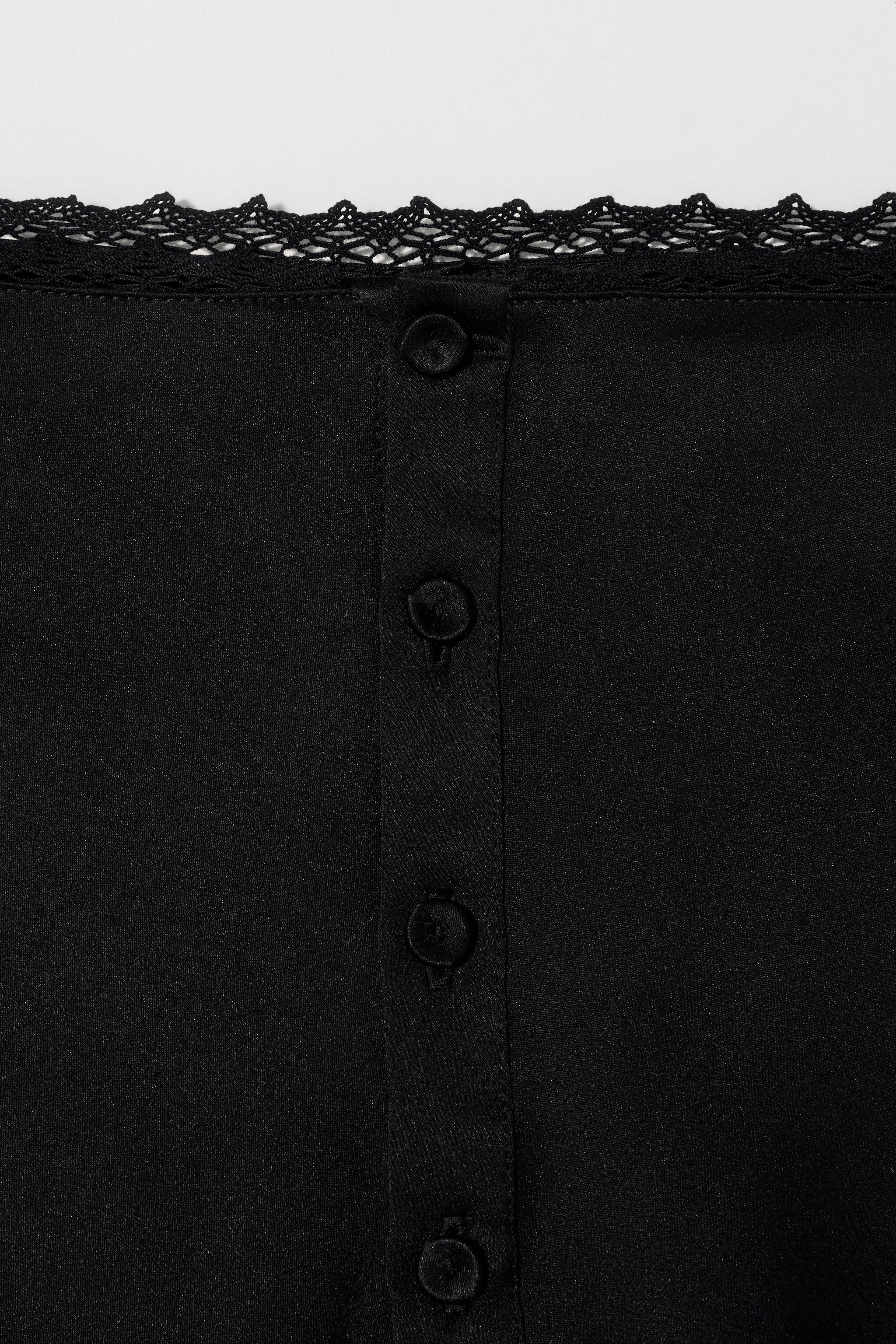 KATE MOSS X ZARA SILK LINGERIE SHORTS - Black | ZARA United