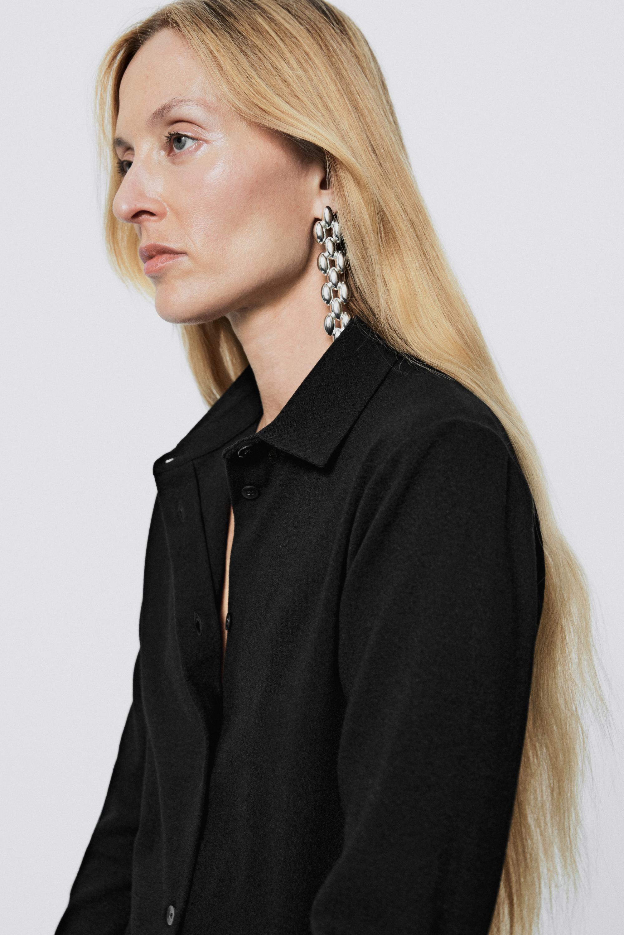 Stretch long wool blend shirt - LIMITED EDITION