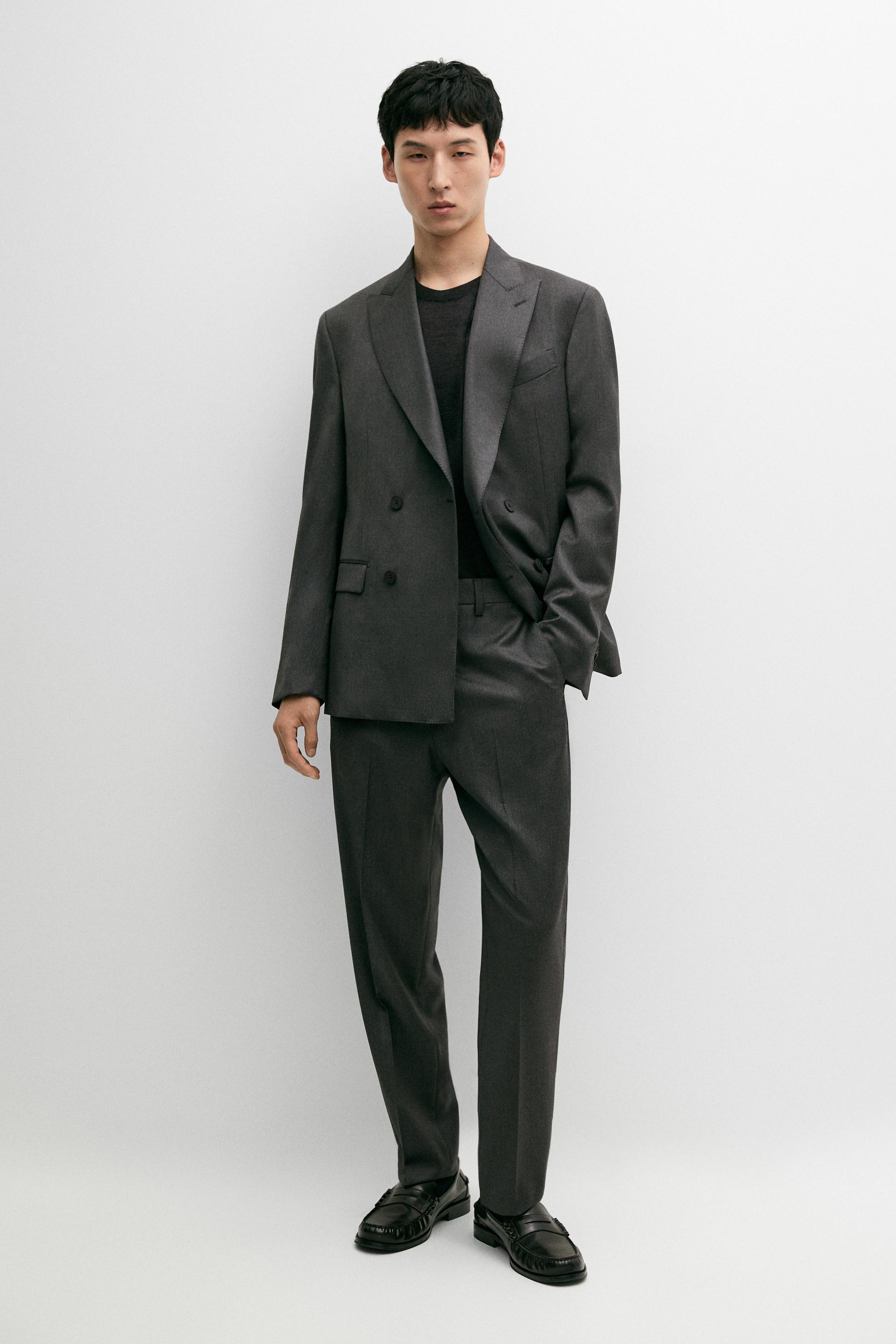 100% Cool Wool Suit Pants - Gray | ZARA United States
