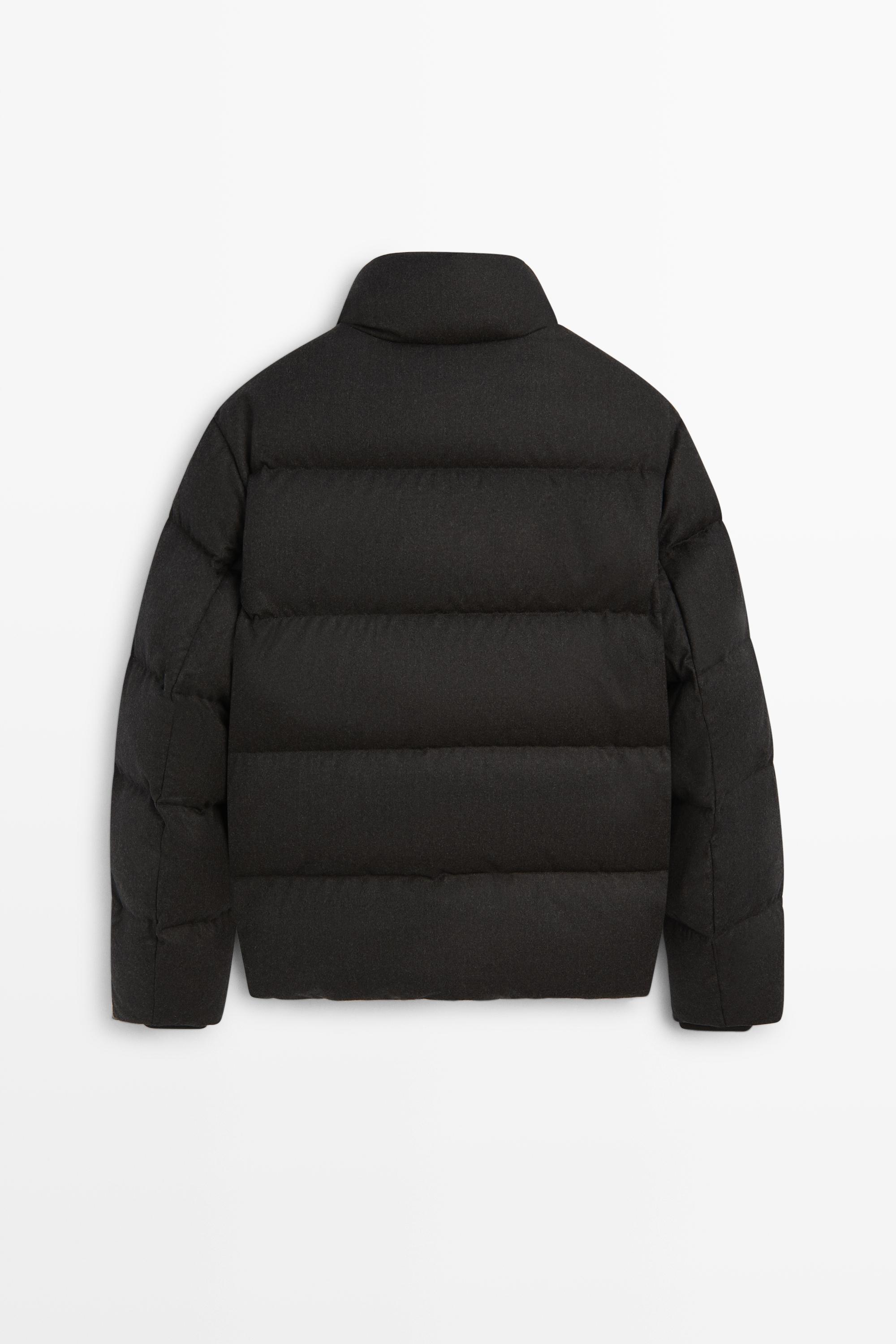 100% WOOL HIGH NECK DOWN JACKET