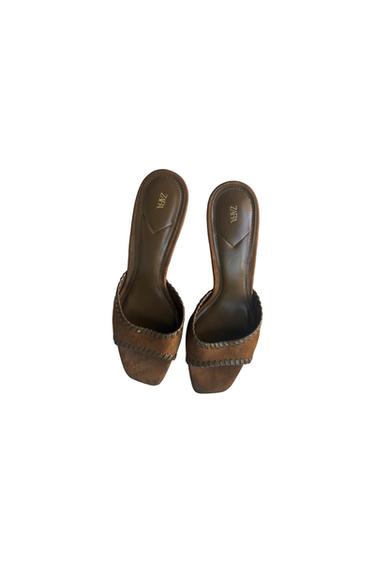 SANDALES MARRON T41 SUÉDINE  COUTURE