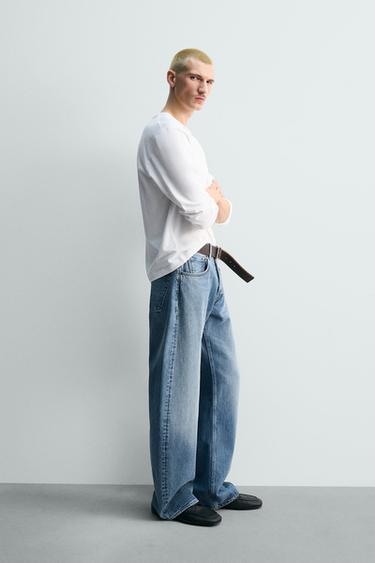 TEE-SHIRT MANCHES LONGUES - Blanc de Zara - Image 3