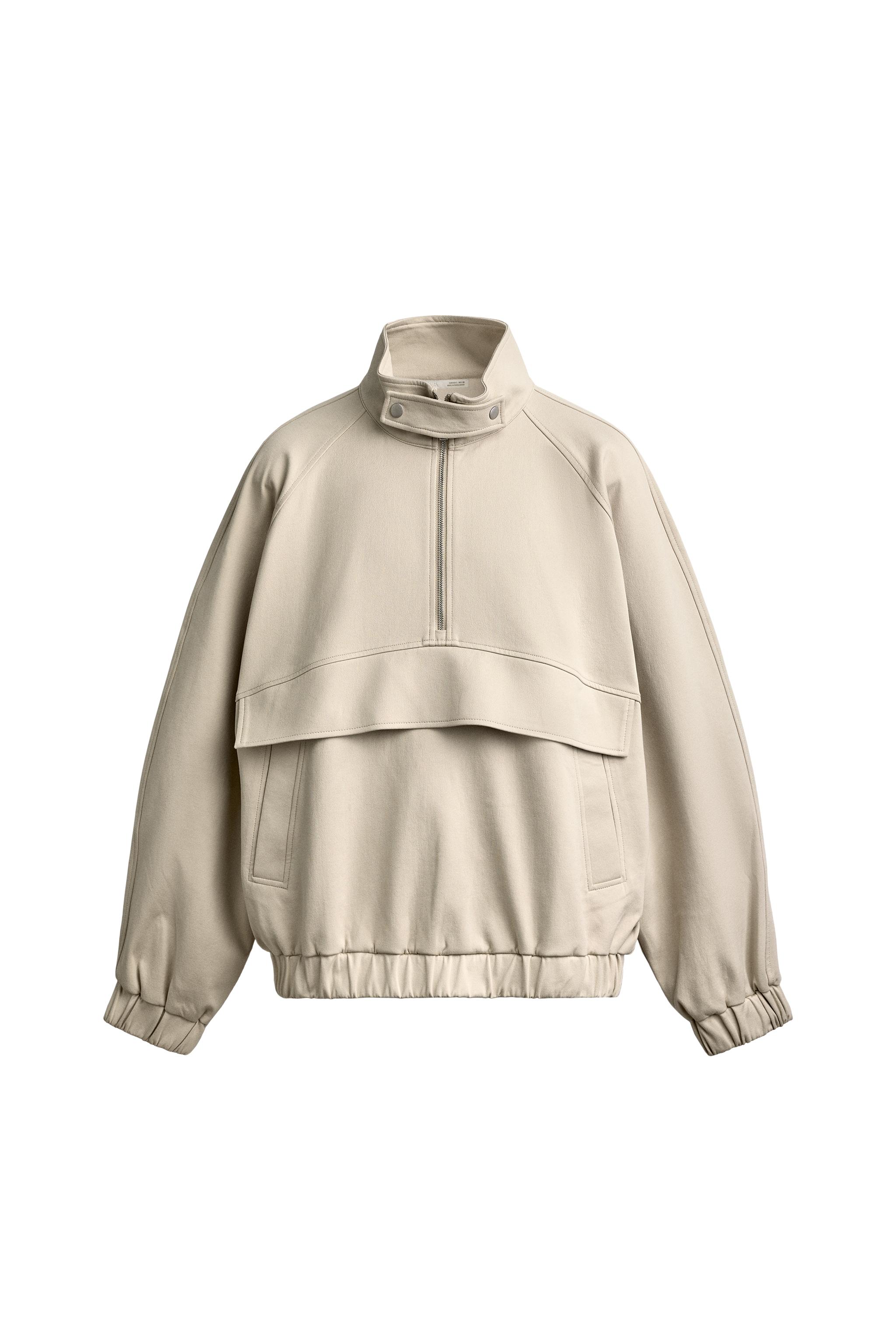 TECHNICAL POUCH SWEATSHIRT - Ecru / Beige | ZARA Canada