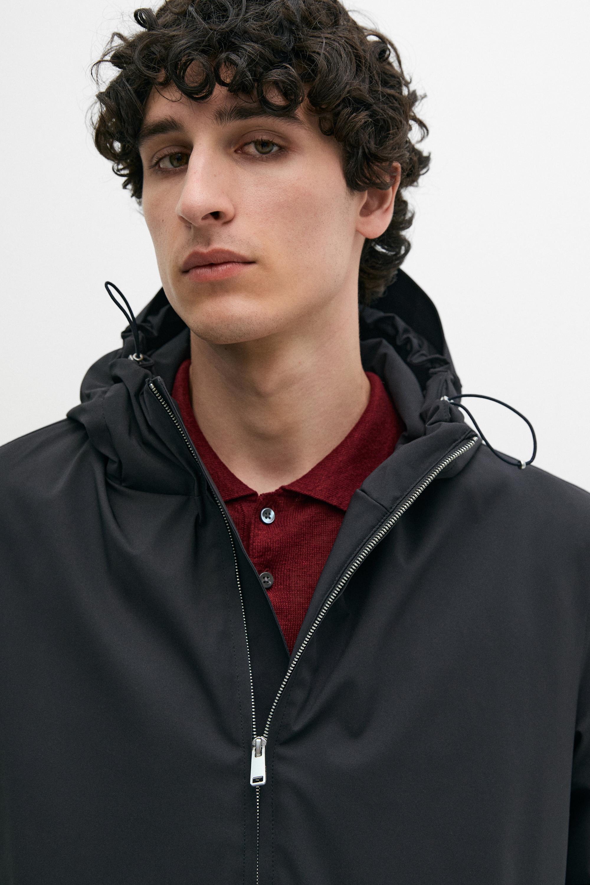 Water-repellent puffer parka