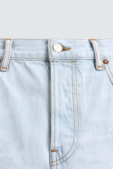 STRAIGHT ANKLE FIT JEANS - Light blue by Zara - Image 8
