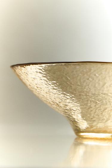 TEXTURED GLASS BOWL - Жовтий Zara