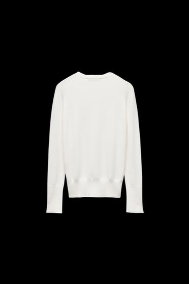 JERSEY BÁSICO PUNTO LISO - Crudo de Zara