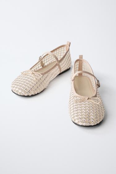 SEQUIN BALLET FLATS - Pink by Zara - Image 2