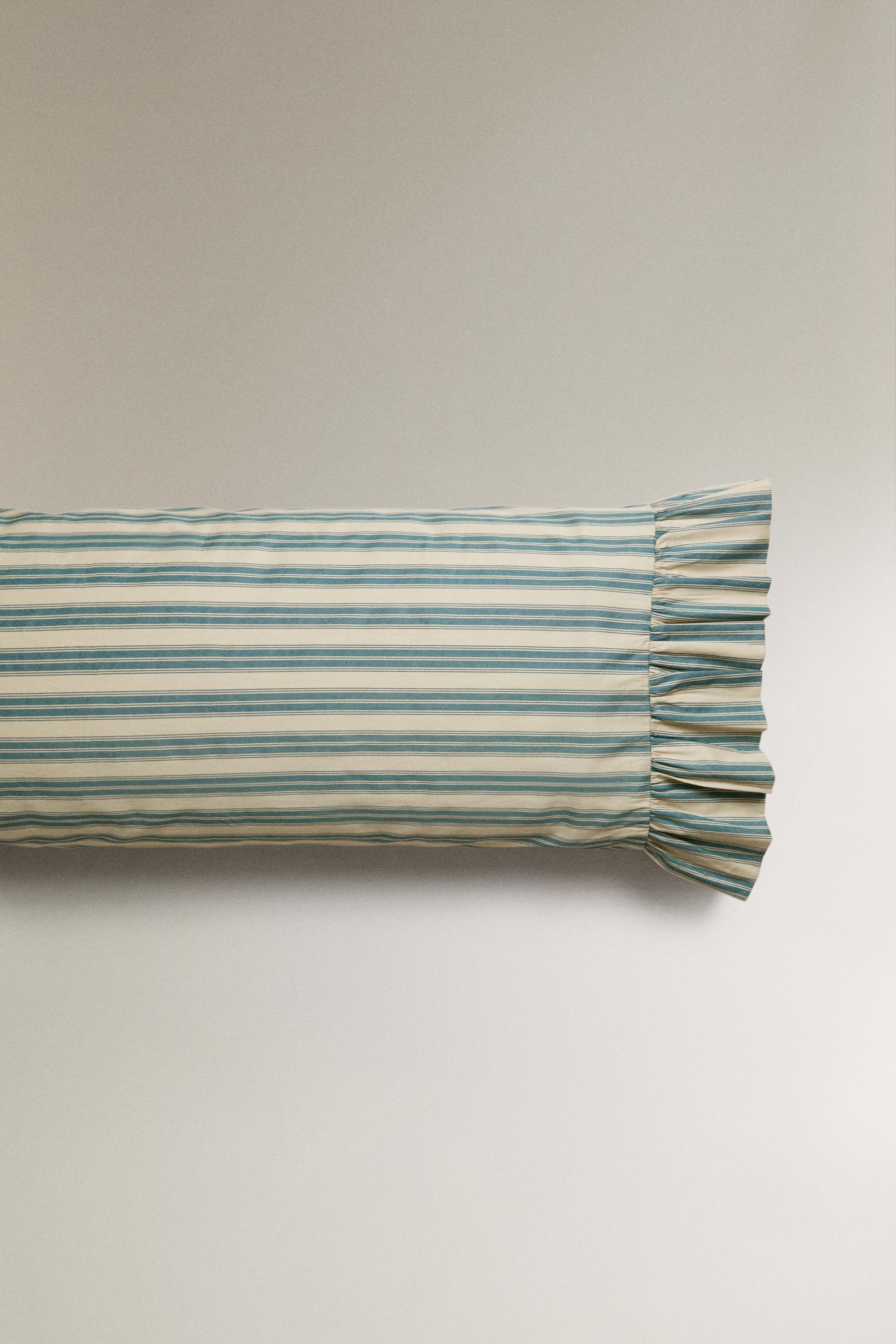 STRIPED RUFFLE PILLOWCASE | KATHARINE POLE