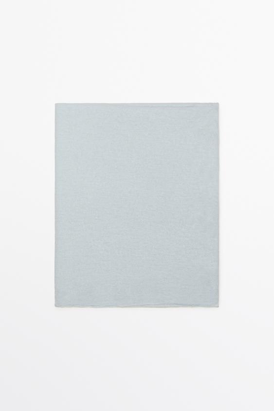 Zara 100% Cashmere scarf - Sky blue - Image 0