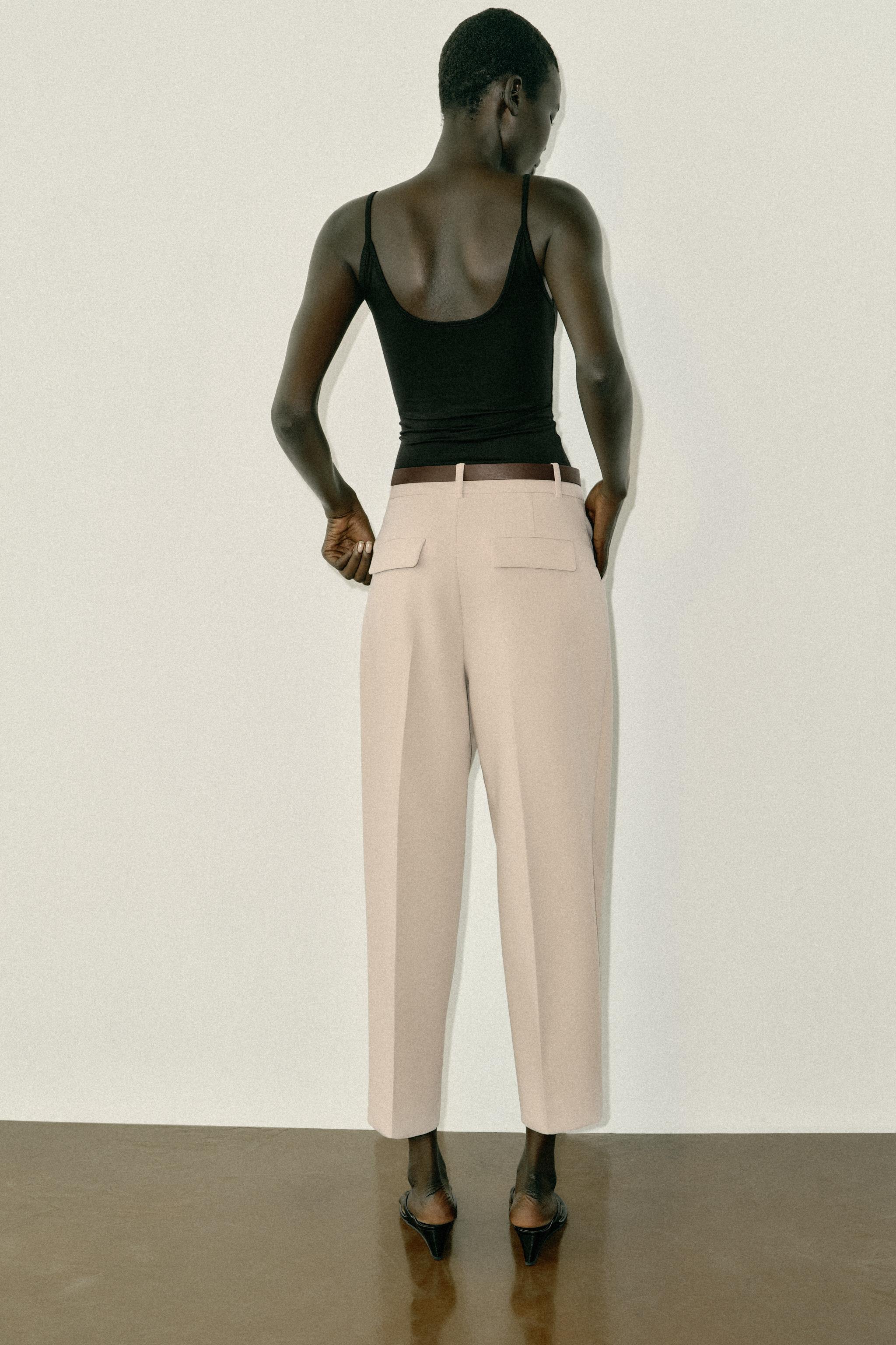 PANTALON 7/8 AVEC CEINTURE