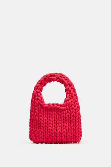 BRAIDED MINI BAG - Red by Zara