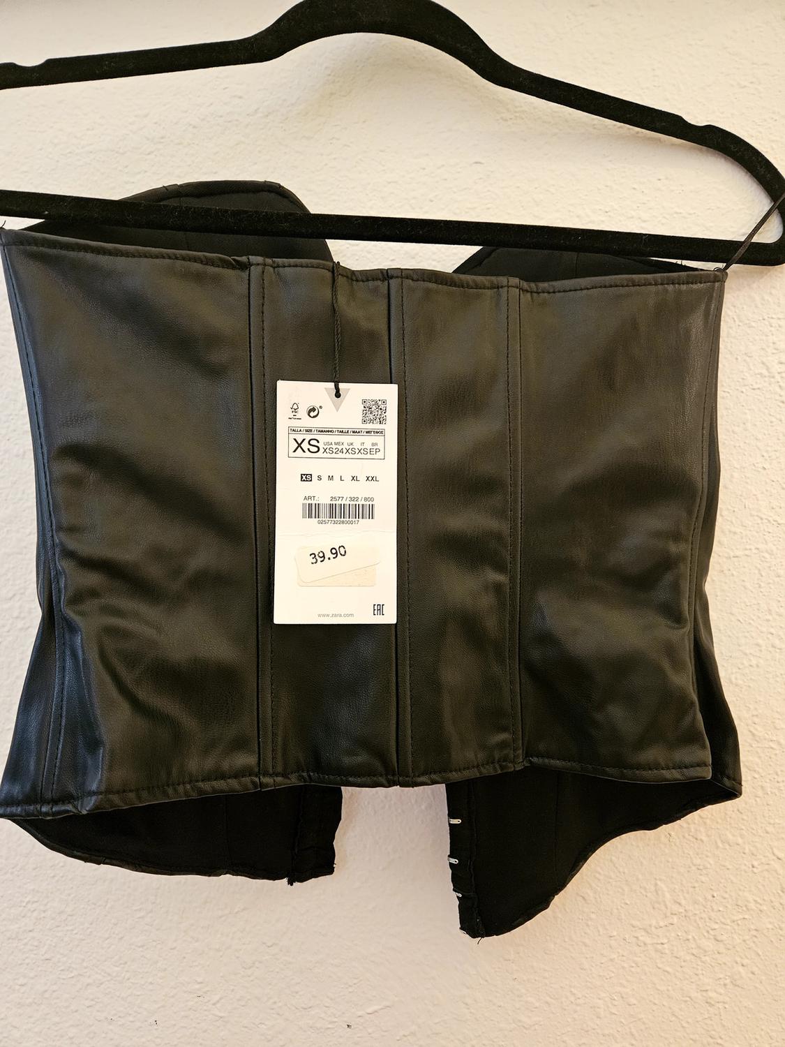 FAUX LEATHER CROP TOP - Image 3
