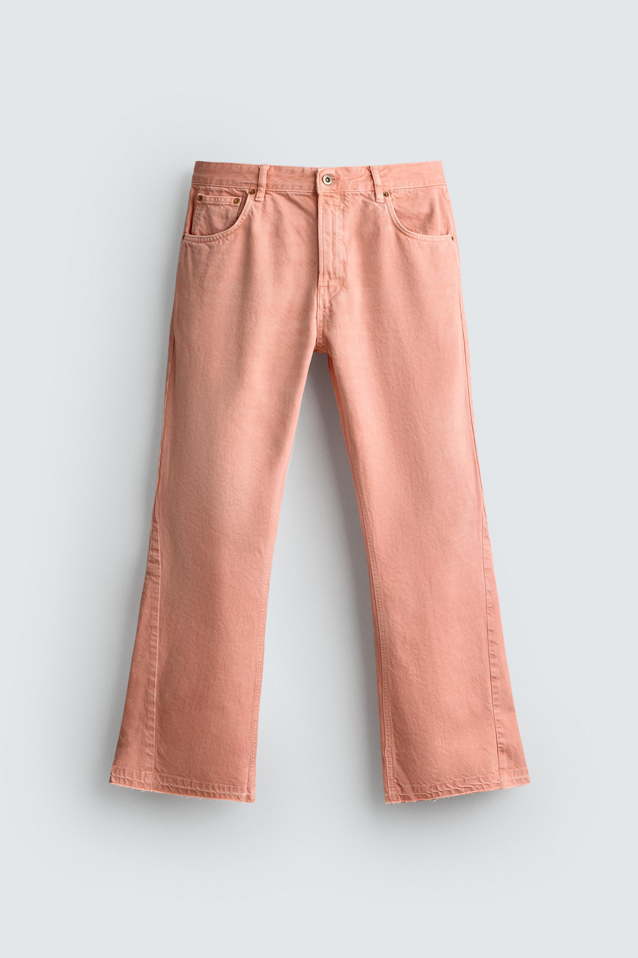 FLARE FIT JEANS - Pink | ZARA Canada