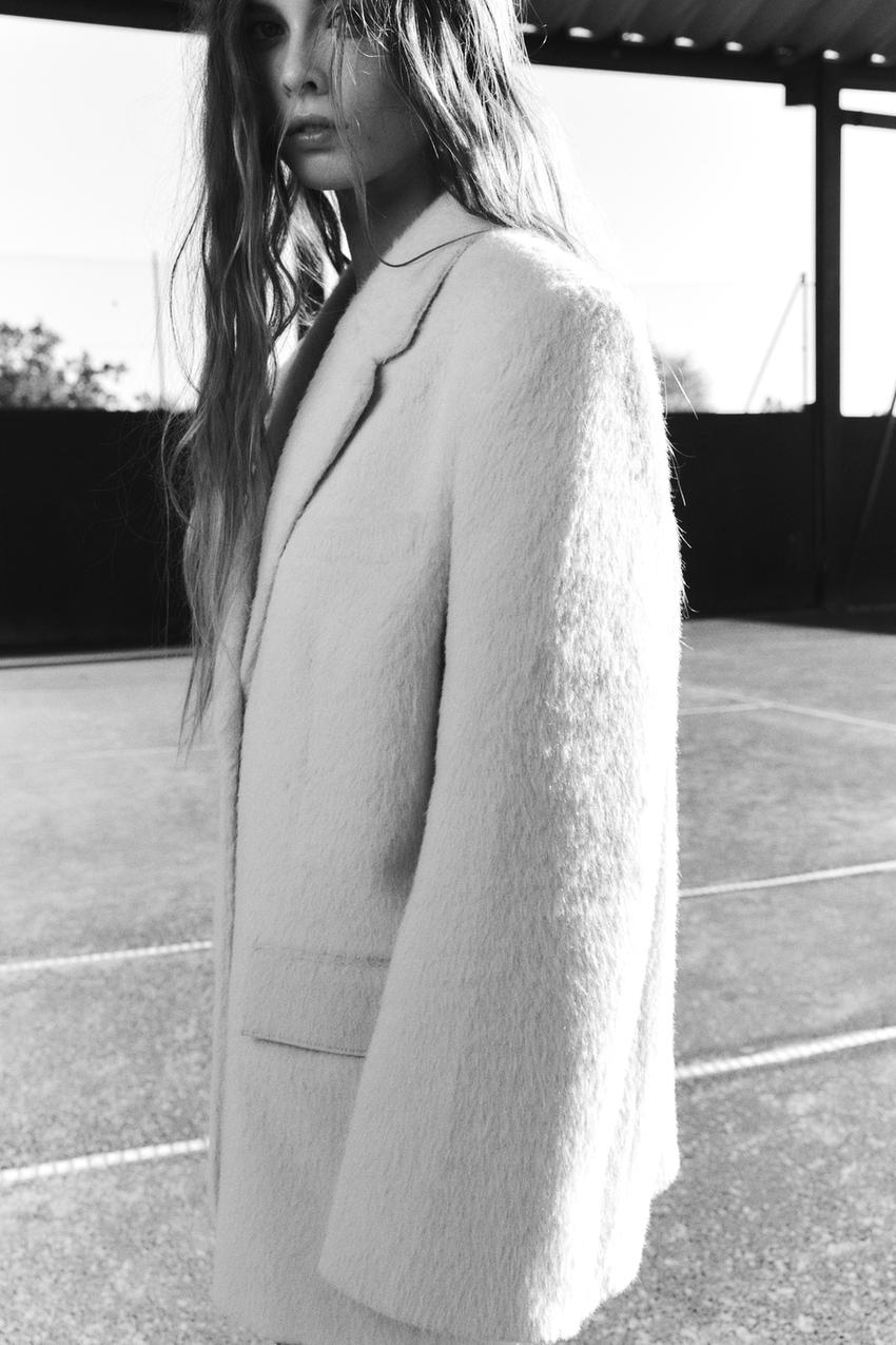 フェイクファーブレザー - エクリュ | ZARA Japan / 日本 