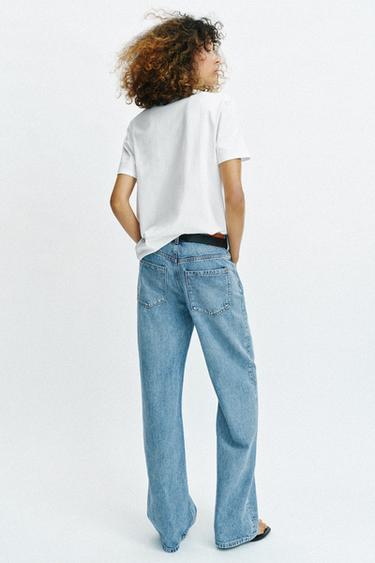 T-SHIRT MÉTALLISÉ MANCHES COURTES - Blanc de Zara - Image 3