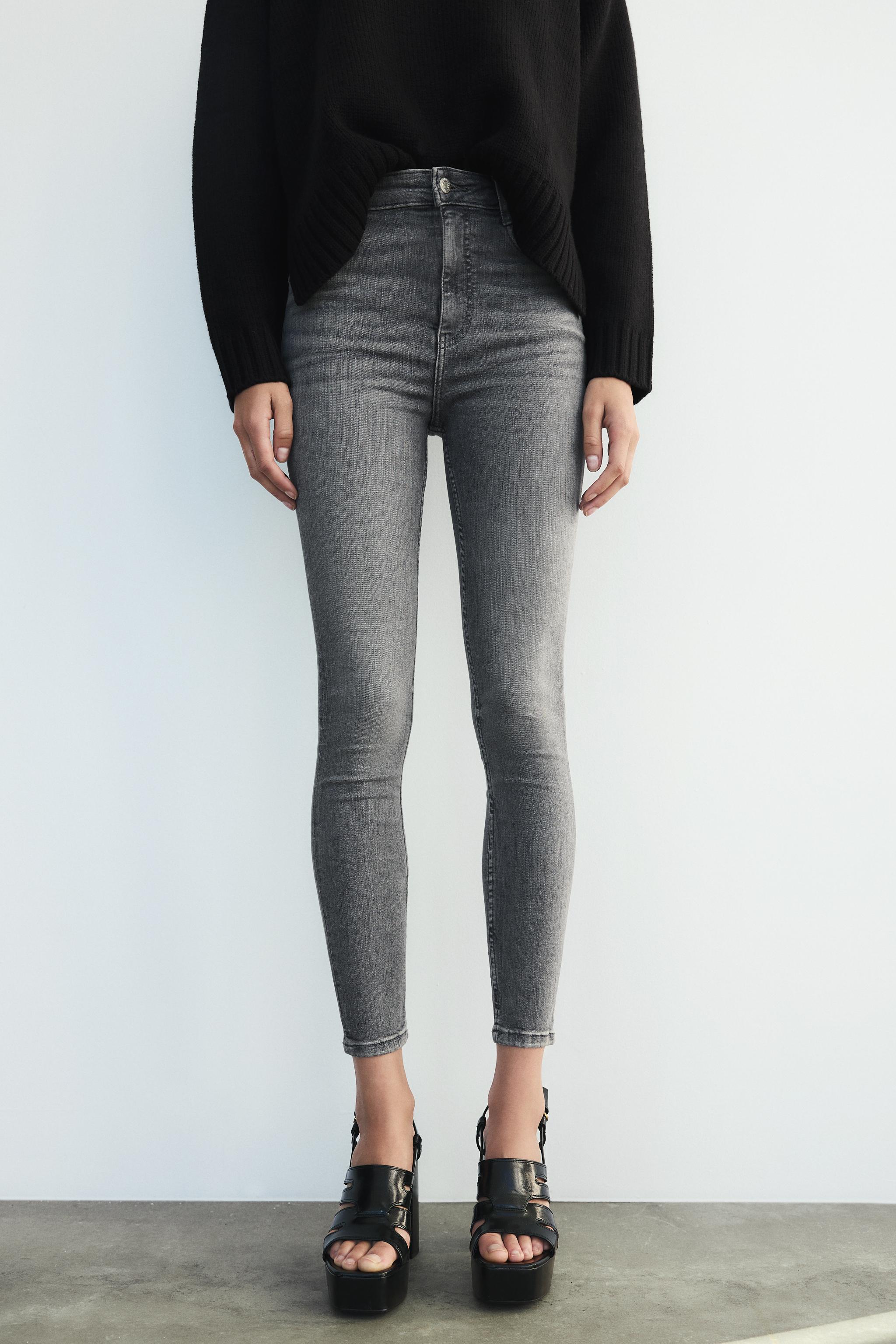 Zara pantalon gris shops