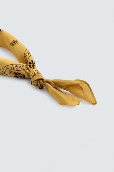 BANDANA IMPRIMÉ PAISLEY - Jaune de Zara - Image 2