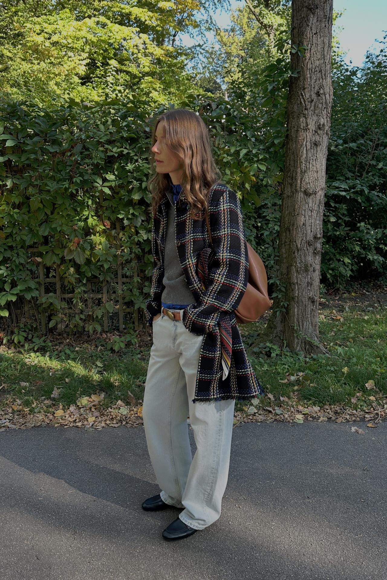 STRUCTURED CHECKS COAT