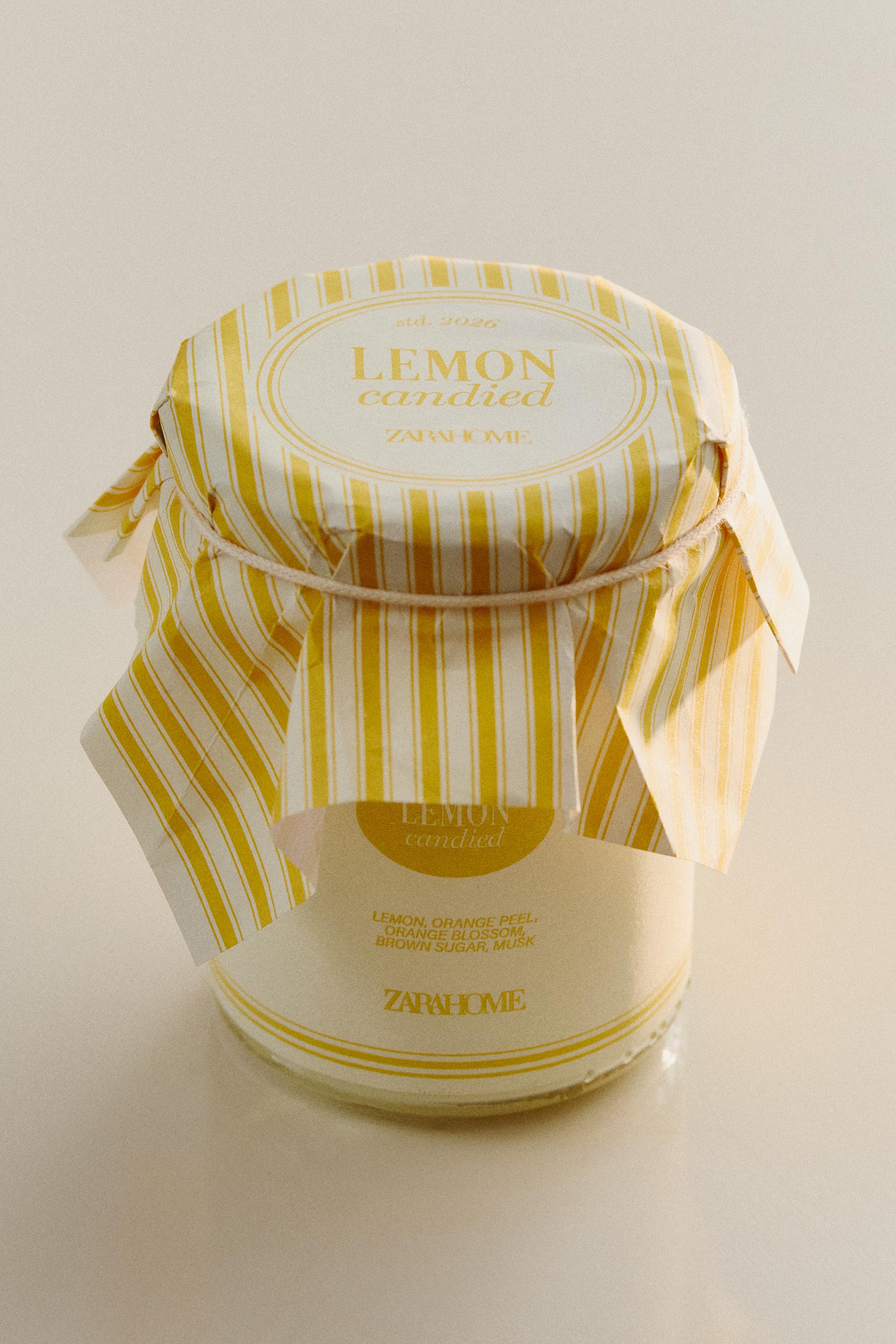 (130 G) LEMON CANDIED SCENTED CANDLE