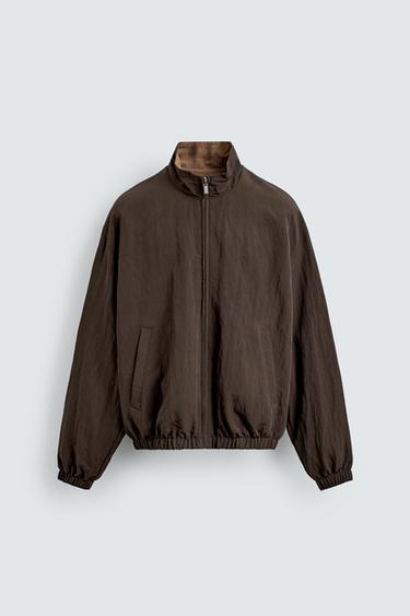 Zara BOMBER JAKNA SA DVA LICA – Smeđa