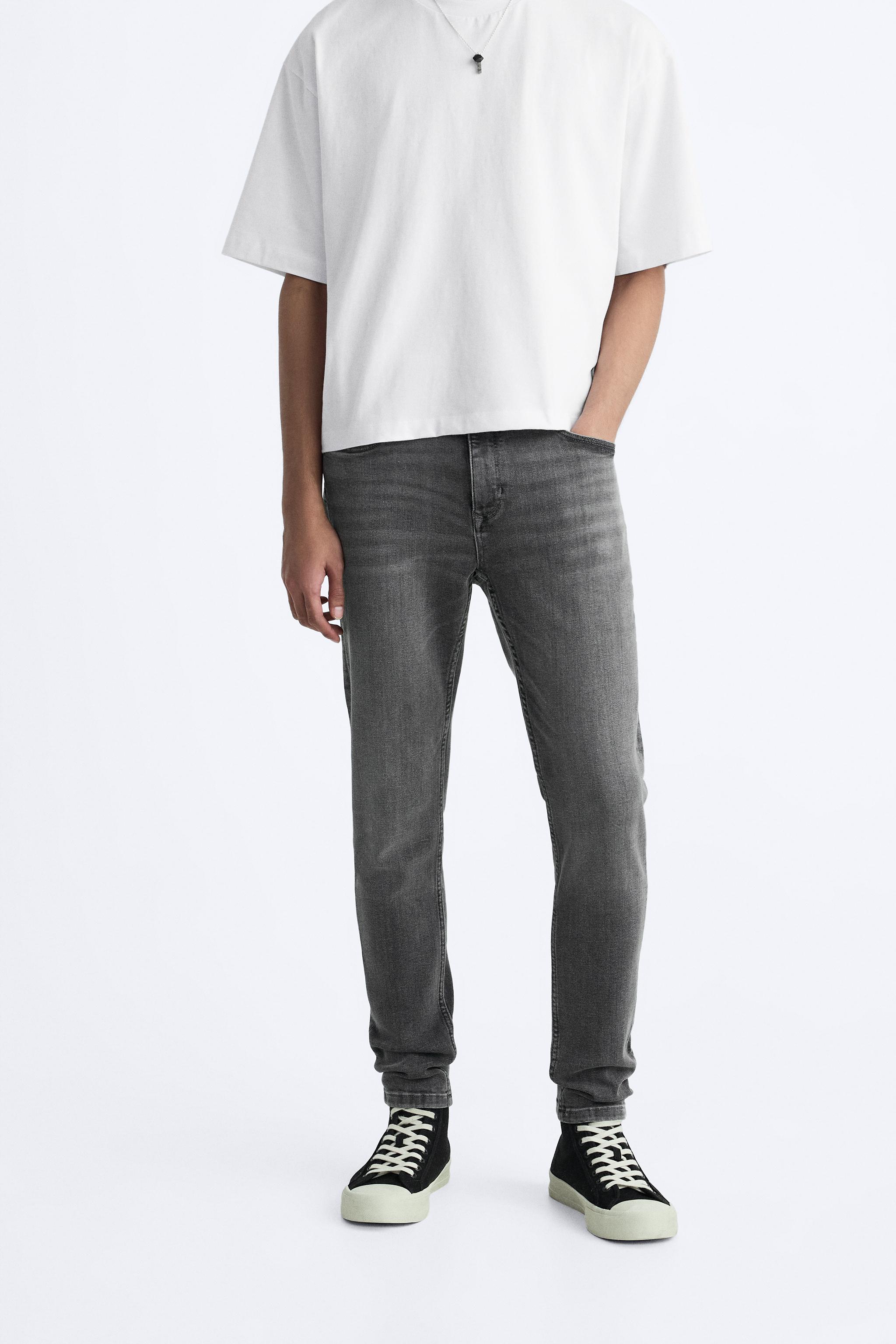 Zara mens best sale grey jeans