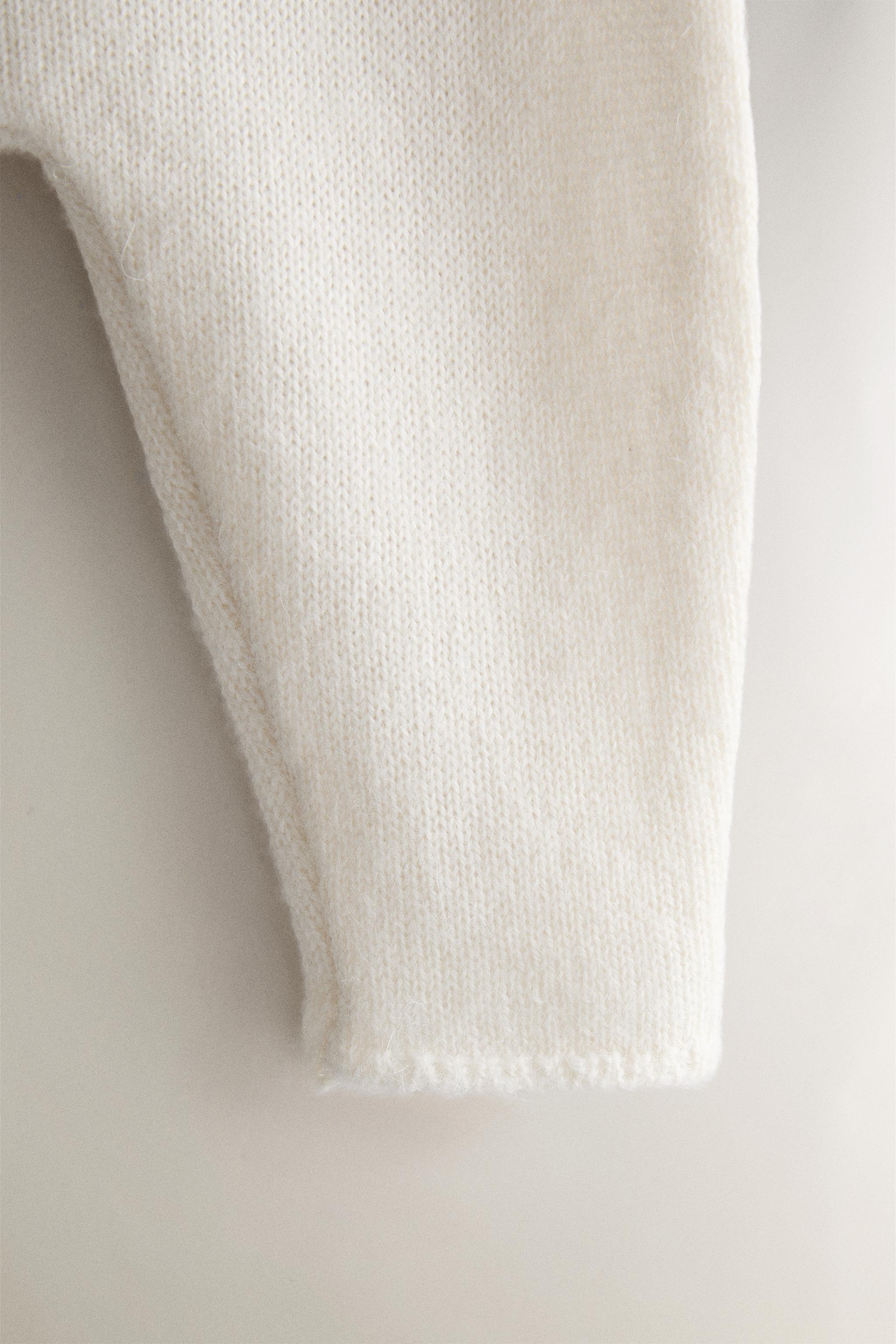 Детские леггинсы Zara BABY ALPACA FOOTED LEGGINGS — фото 3
