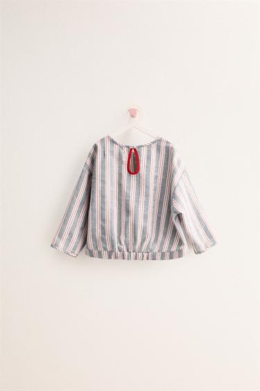 ZARA TIMELESS - TOP À RAYURES - Bleu de Zara - Image 1