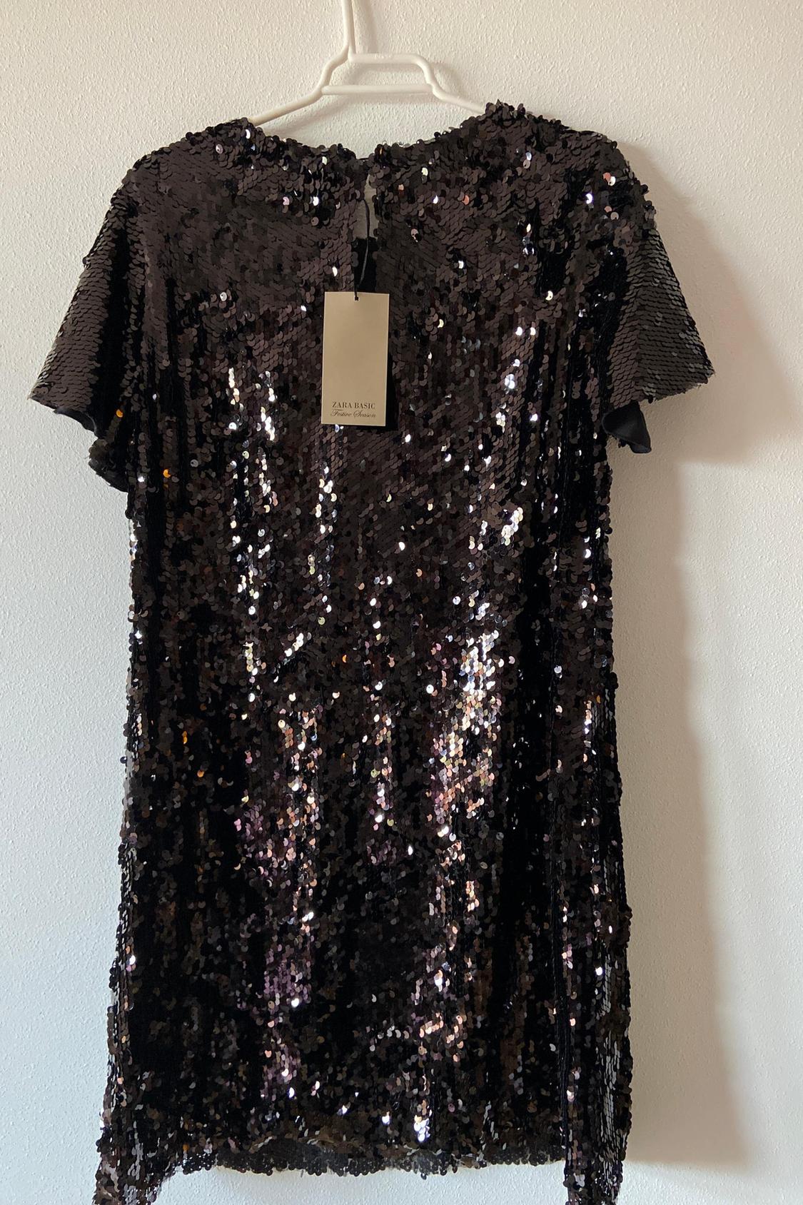 SHORT SEQUIN DRESS - Image 2