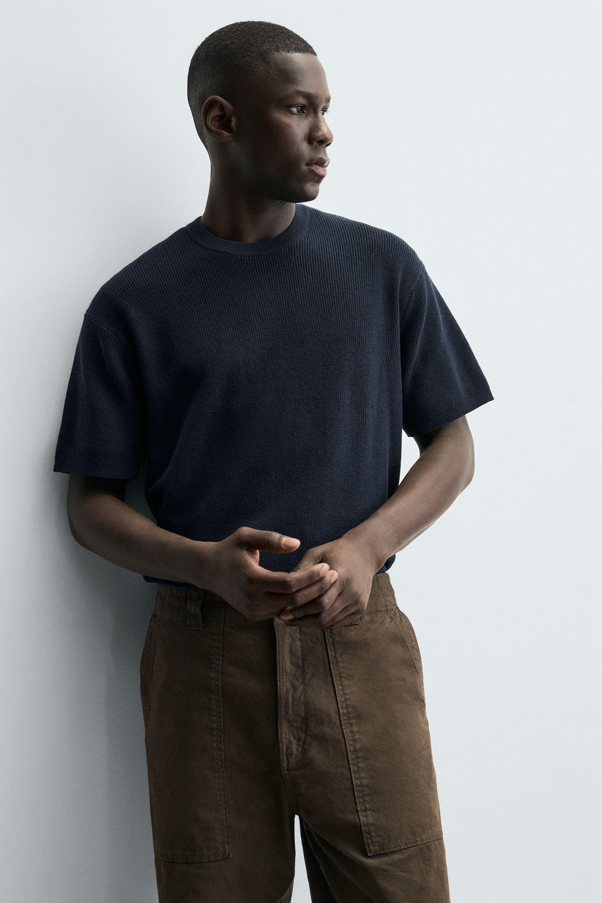 T-SHIRT EN MAILLE PERLÉE