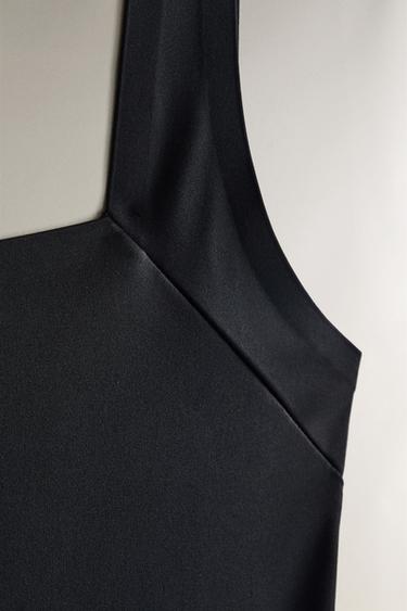 BEACH SWIMSUIT WITH WIDE STRAPS - Black by Zara - Image 3