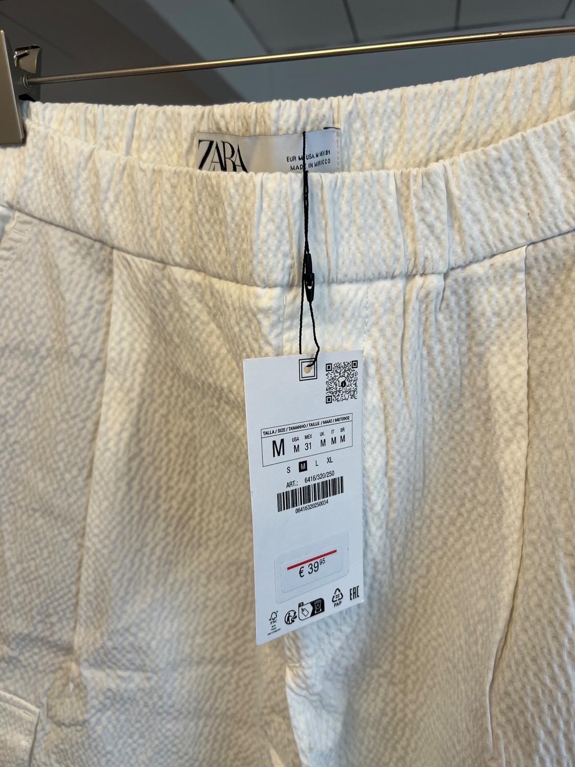 SEERSUCKER CARGO TROUSERS - Image 2