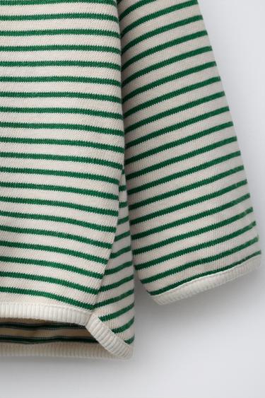 STRIPED T-SHIRT - Green by Zara - Image 3