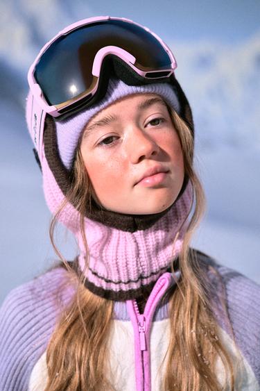 WOOL KNIT BALACLAVA SKI COLLECTION - Pink by Zara