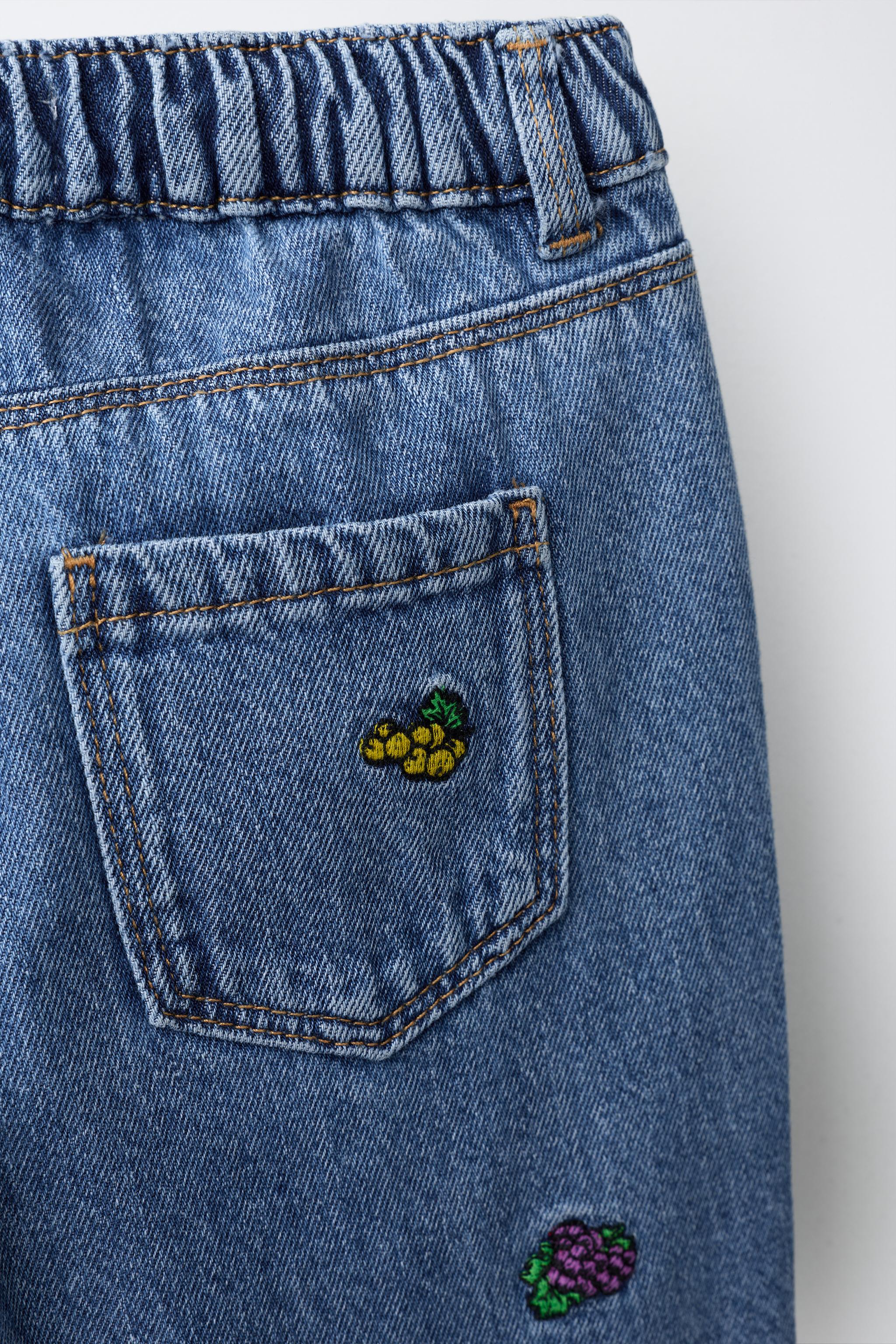JEAN DROIT BRODÉ FRUIT OF THE LOOM™