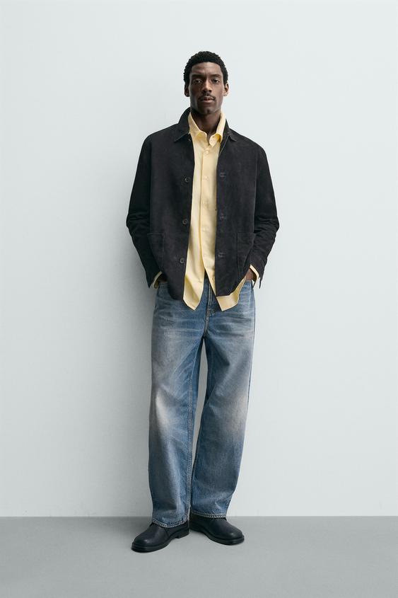 SUEDE LEATHER OVERSHIRT