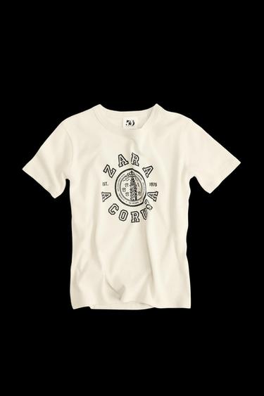 Zara VARSITY 50TH ANNIVERSARY T-SHIRT - Oyster-white - Image 0