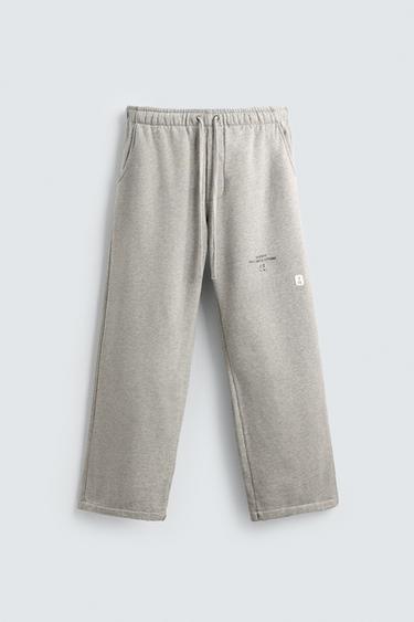 PANTALÓN JOGGER WIDE FIT X SR_AグレーマールZaraのPANTALÓN JOGGER WIDE FIT X SR_A - グレーマール 