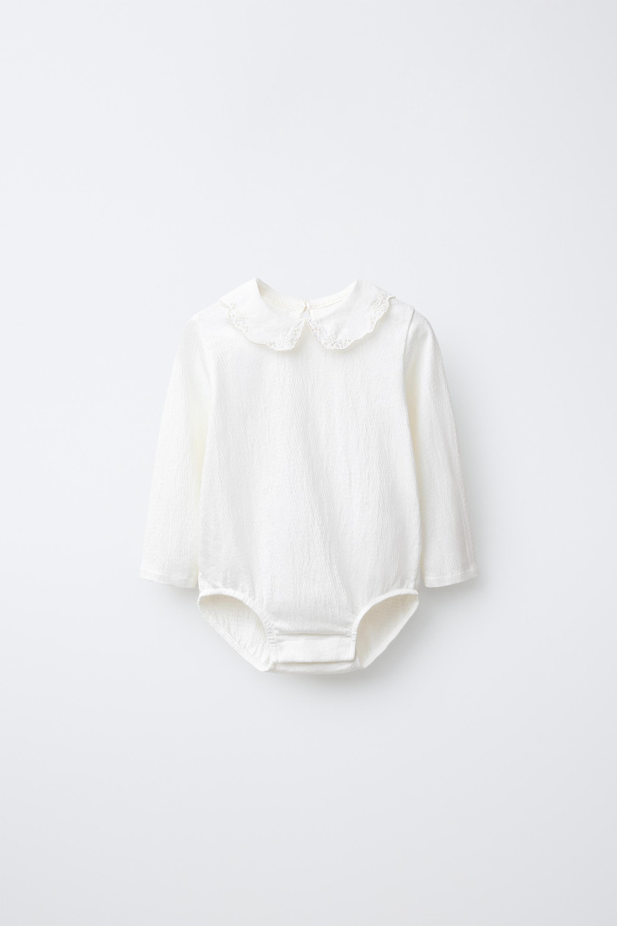 BODY À COL CLAUDINE ET BRODERIE SUISSE