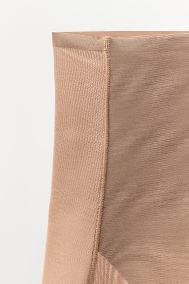 CYCLISTE EN MESH AVEC POLYAMIDE - rose poudré de Zara - Image 7