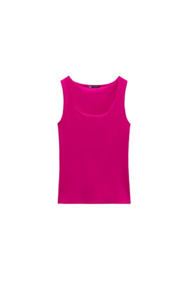 POLYAMIDE TOP WITH WIDE STRAPS